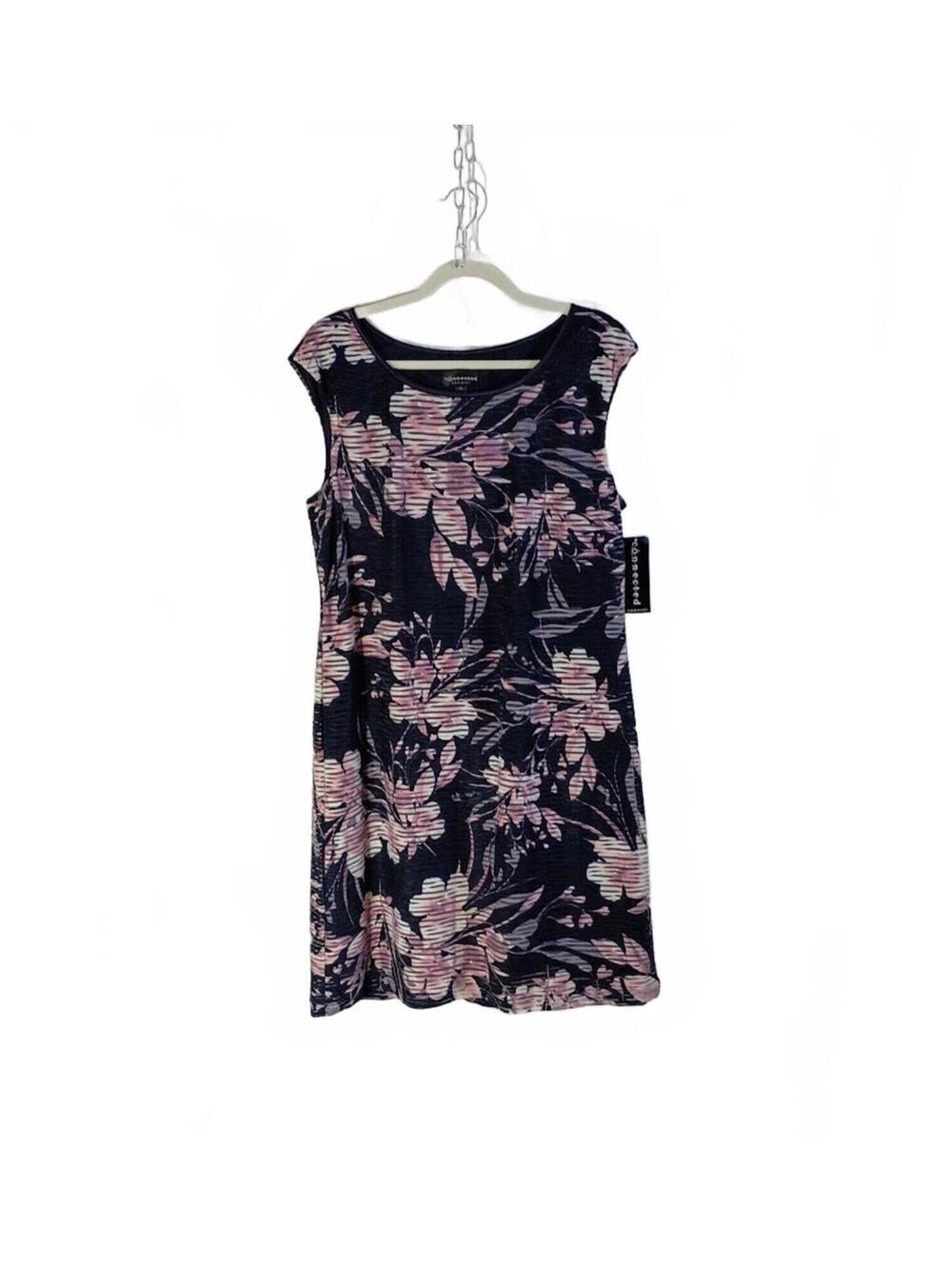 Connected Apparel Sleeveless Floral Dress Size Size 14